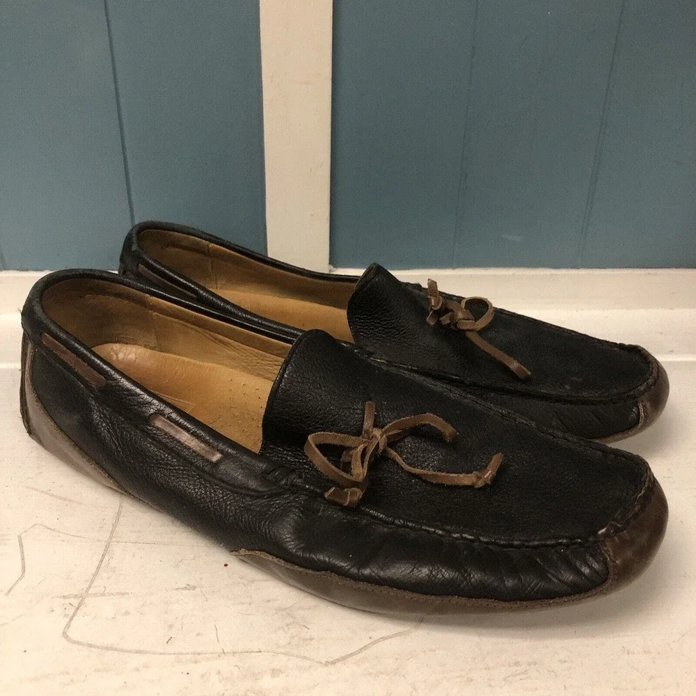 Mens SPERRY GOLD CUP Top Sider BROWN LEATHER Driving‎ LOAFER Shoes Sz 13